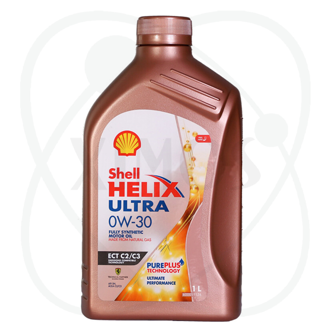 Масло моторное SHELL Helix Ultra ECT C2/C3 0W-30 синтетическое 1 л 550046358