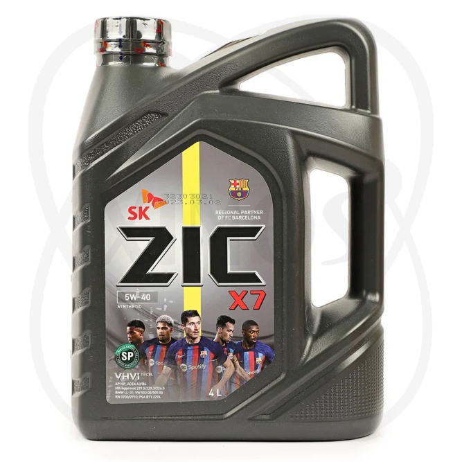 Масло моторное ZIC X7 5W-40 синтетическое 4 л